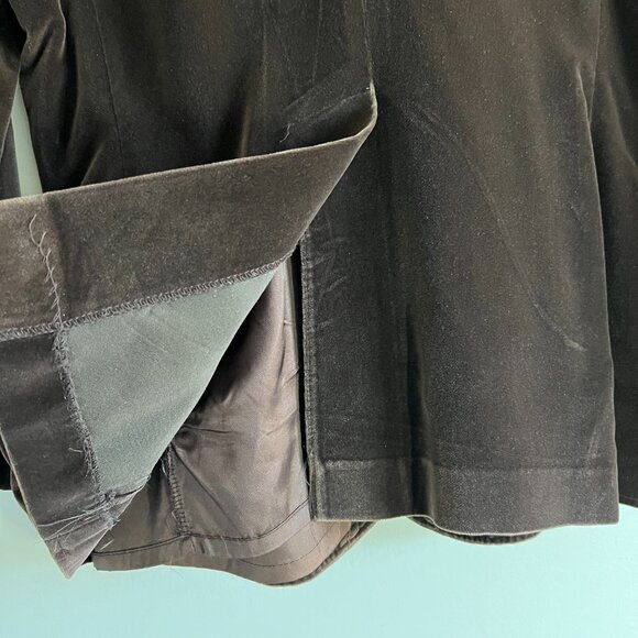 Vintage Koret of California Velvet Look Brown Blazer | No Size Tag - Picture 4 of 10